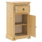 vidaXL Ντουλάπι Μπάνιου Corona 45x33x80 εκ. από Μασίφ Ξύλο Πεύκου