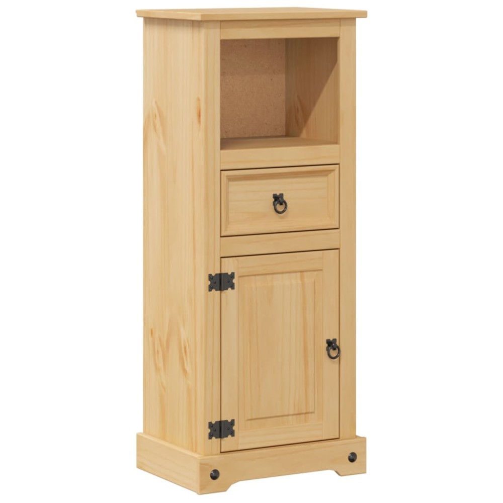 vidaXL Ντουλάπι Μπάνιου Corona 45x33x110 εκ. από Μασίφ Ξύλο Πεύκου