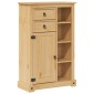 vidaXL Ντουλάπι Μπάνιου Corona 70x33x110 εκ. από Μασίφ Ξύλο Πεύκου