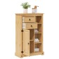 vidaXL Ντουλάπι Μπάνιου Corona 70x33x110 εκ. από Μασίφ Ξύλο Πεύκου