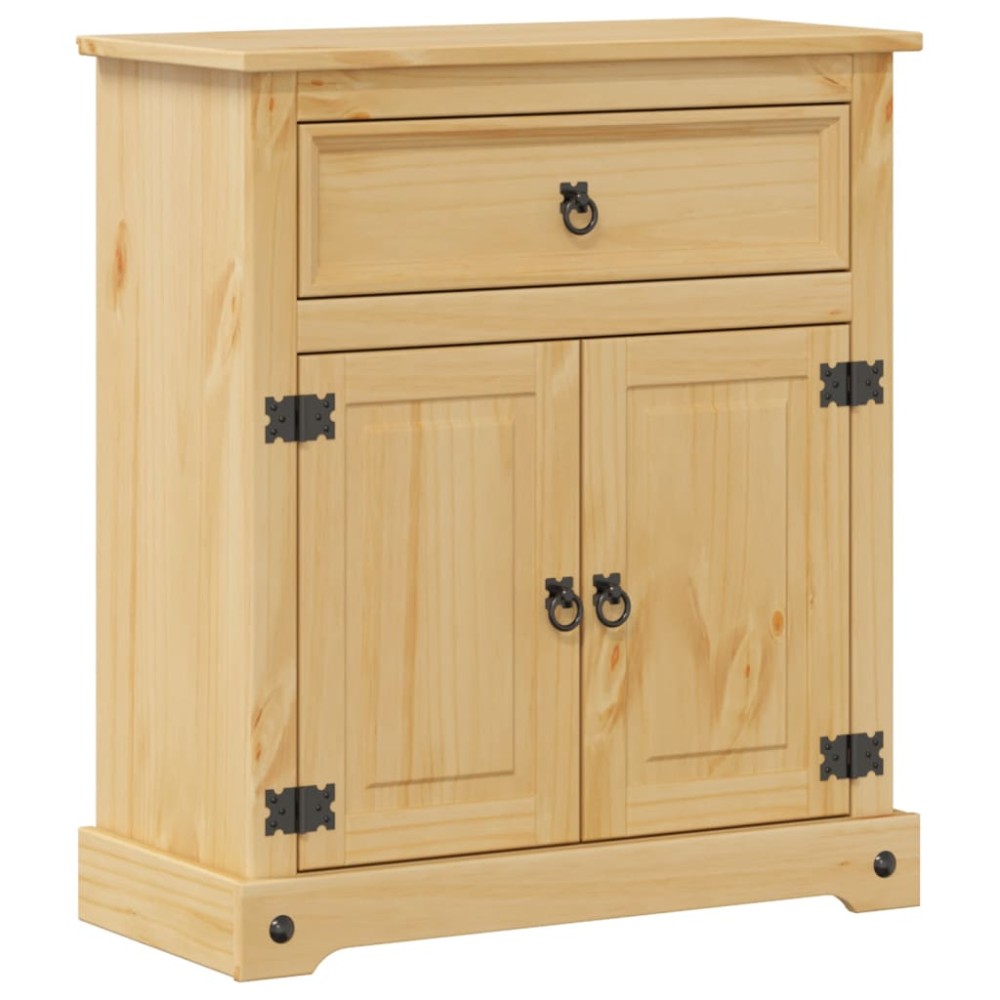 vidaXL Ντουλάπι Μπάνιου Corona 70x33x80 εκ. από Μασίφ Ξύλο Πεύκου