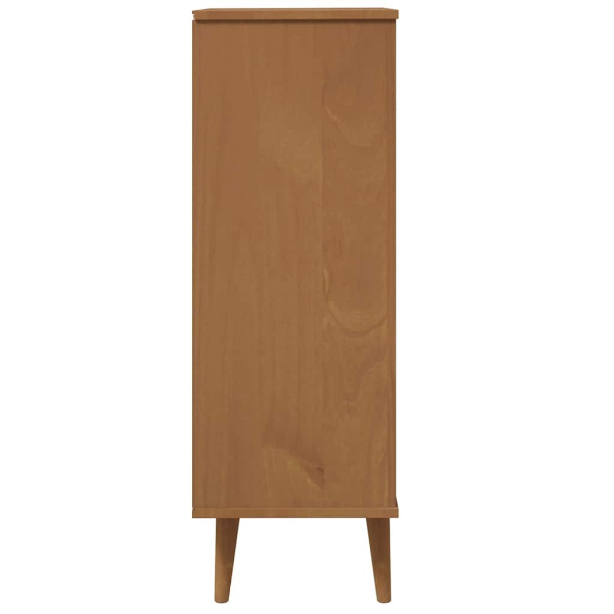 vidaXL Παπουτσοθήκη MOLDE Γκρι 59,5x35x103 εκ. από Μασίφ Ξύλο Πεύκου