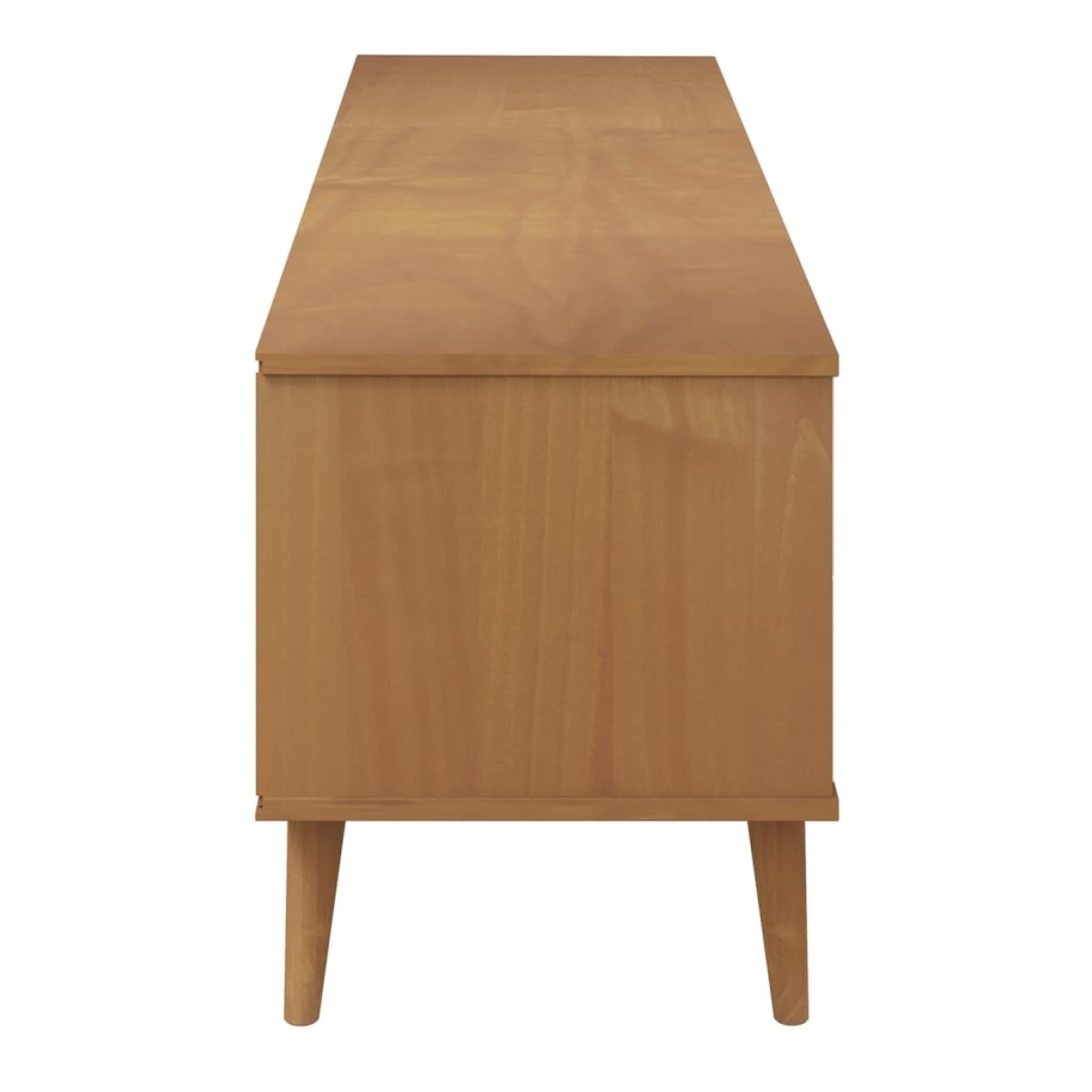 vidaXL Έπιπλο Τηλεόρασης MOLDE Καφέ 158x40x49 εκ. Μασίφ Ξύλο Πεύκου