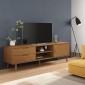 vidaXL Έπιπλο Τηλεόρασης MOLDE Καφέ 158x40x49 εκ. Μασίφ Ξύλο Πεύκου