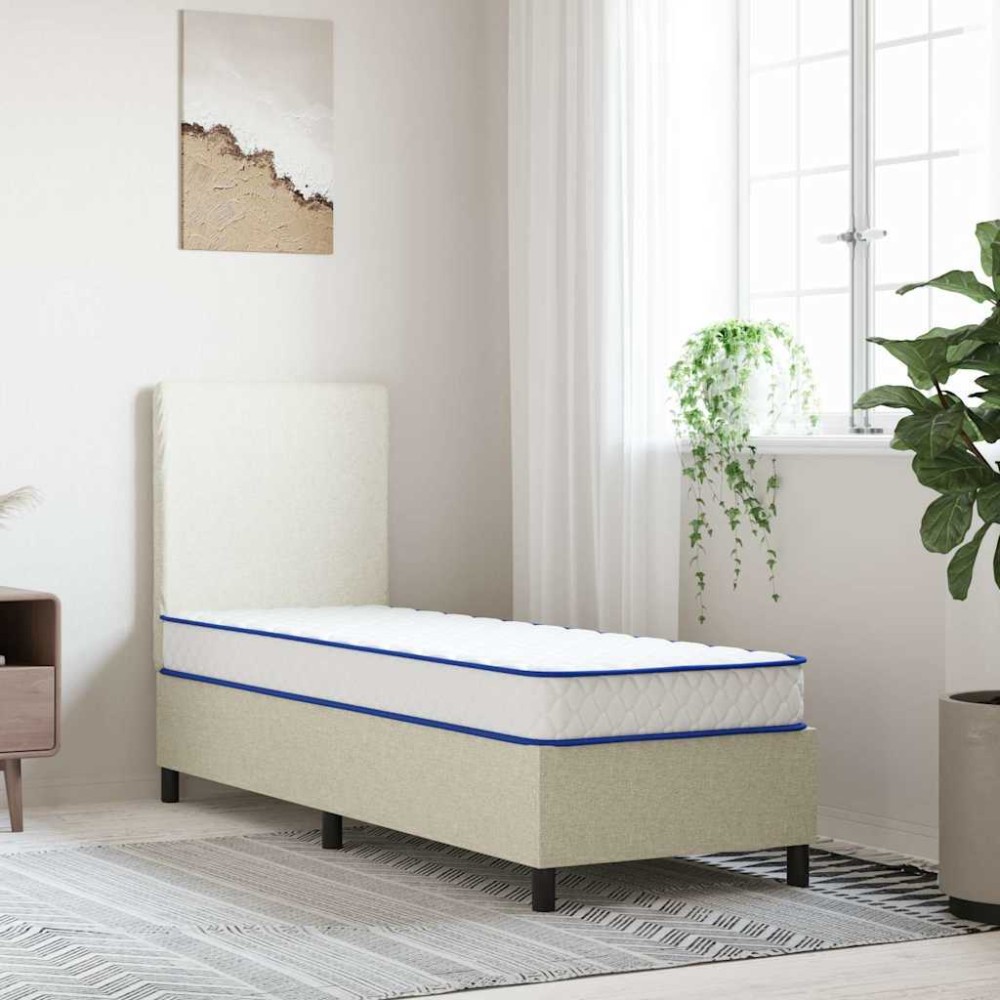 vidaXL Στρώμα με Αφρό Μνήμης Λευκό 70x200x17 εκ. μαλακό