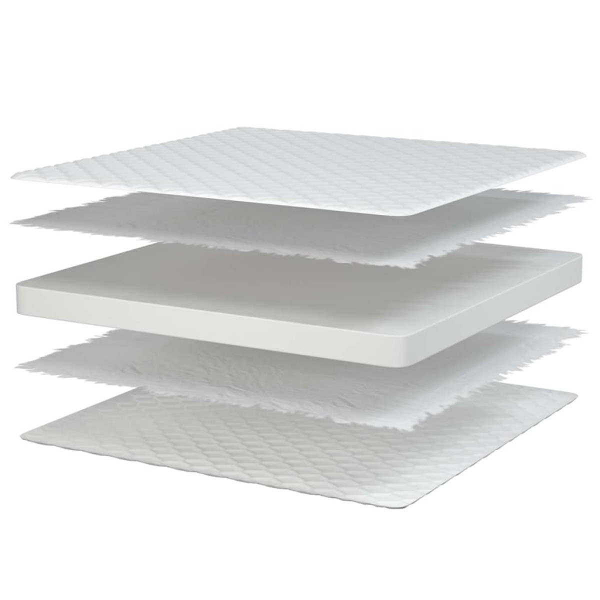 vidaXL Στρώμα με Αφρό Μνήμης Λευκό 70x200x17 εκ. μαλακό
