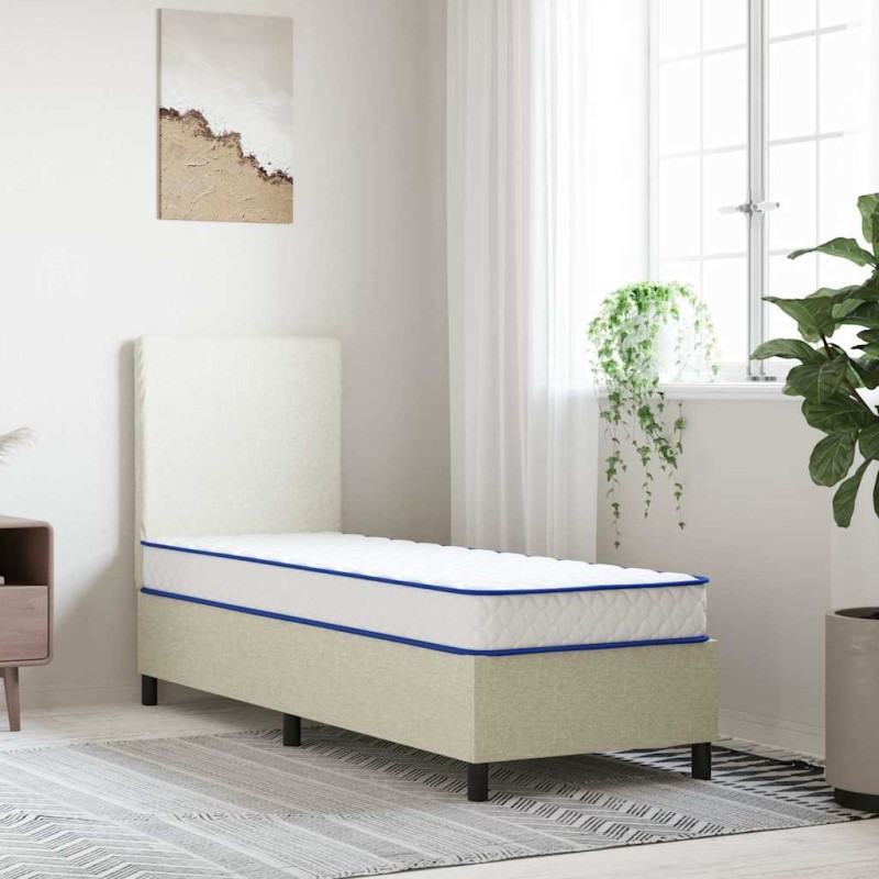 vidaXL Στρώμα με Αφρό Μνήμης Λευκό 70x200x17 εκ. μαλακό