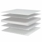 vidaXL Στρώμα με Αφρό Μνήμης Λευκό 90x190x17 εκ. μαλακό