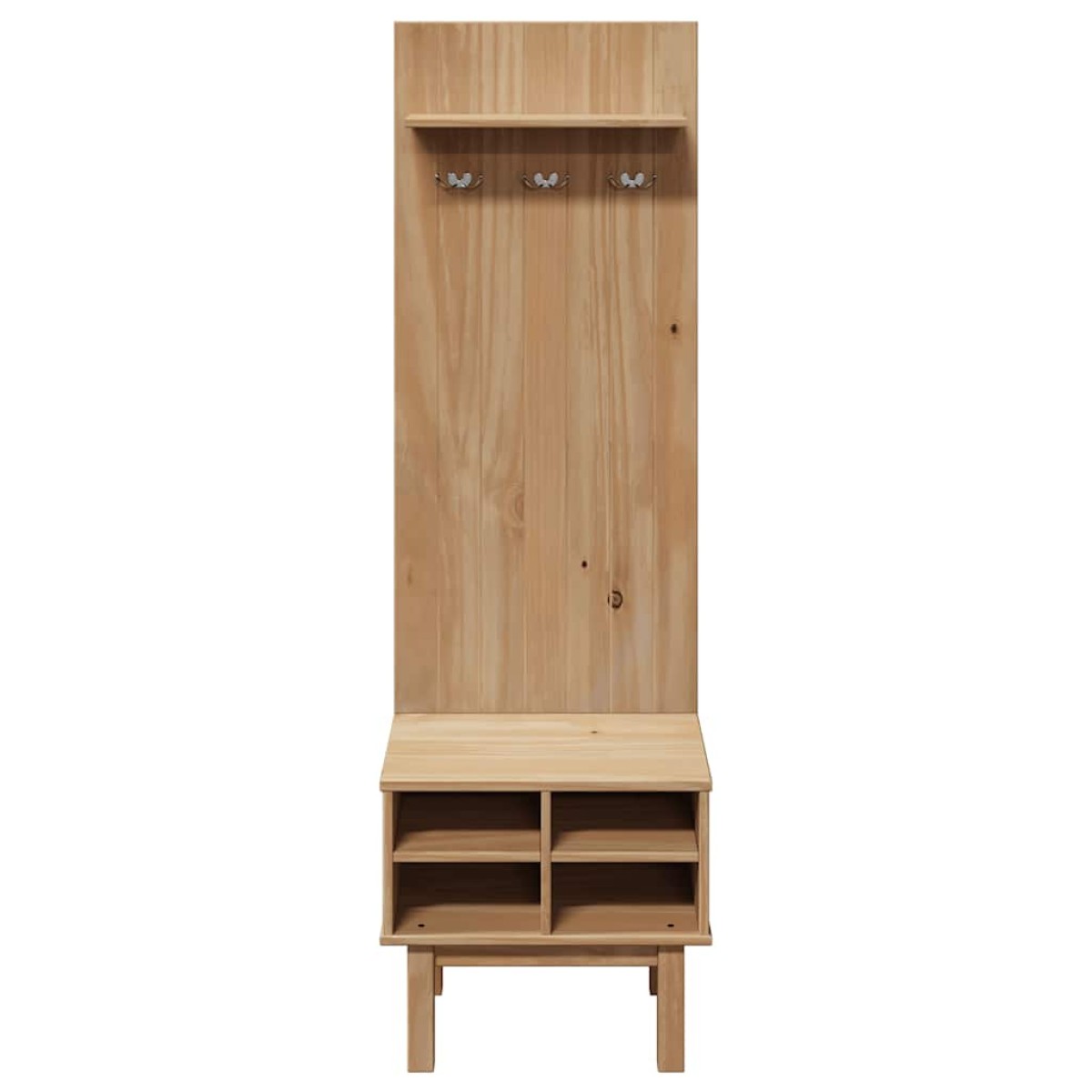 vidaXL Έπιπλο χωλ OTTA 50x40x160 εκ. Μασίφ Ξύλο Πεύκου