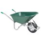 vidaXL Καροτσάκι πράσινο 90 L 150 kg από γαλβανισμένο χάλυβα πλαστικό