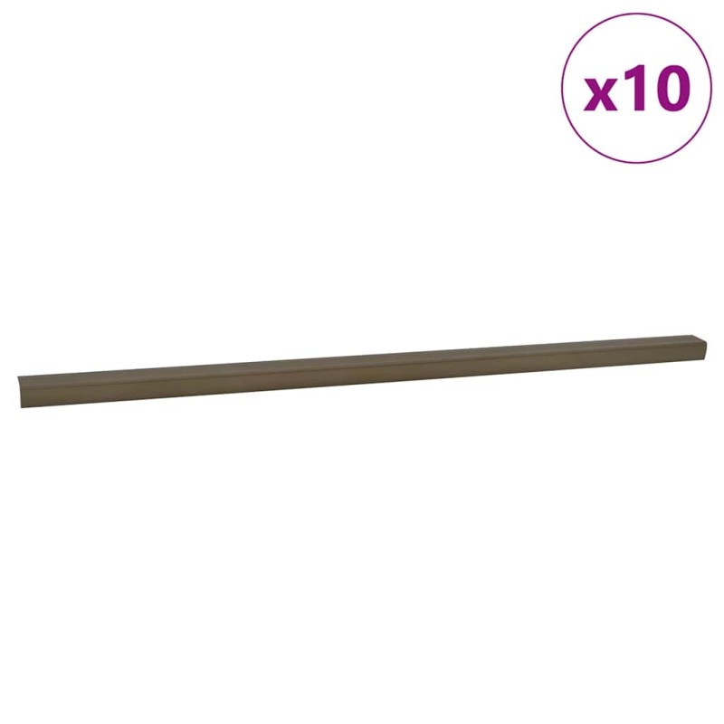 vidaXL Προστατευτικά ακμών σκάλας 10 τμχ. Καφέ 67 x 3.5 x 3 εκ