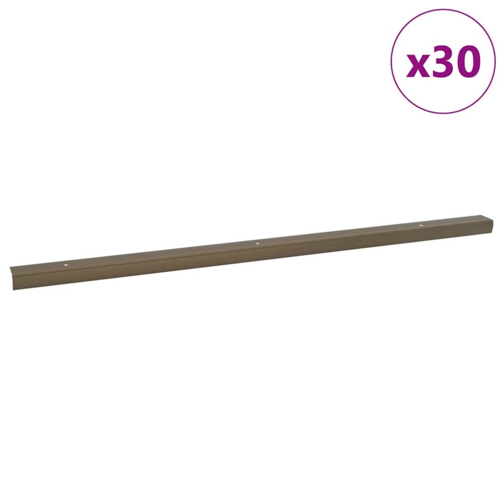 vidaXL Προστατευτικά ακμών σκάλας 30 τμχ. Καφέ 67 x 3.5 x 3 εκ.