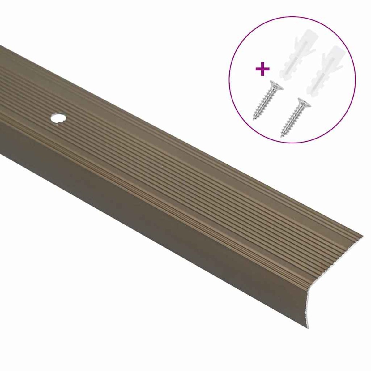 vidaXL Προστατευτικά ακμών σκάλας 30 τμχ. Καφέ 67 x 3.5 x 3 εκ.