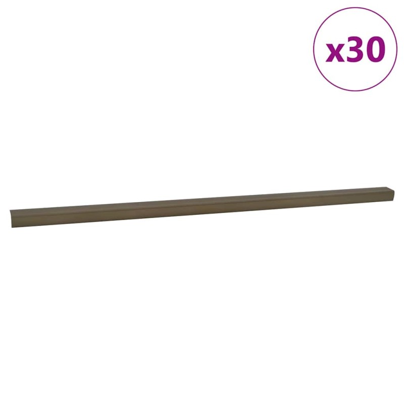 vidaXL Προστατευτικά ακμών σκάλας 30 τμχ. Καφέ 67 x 3.5 x 3 εκ