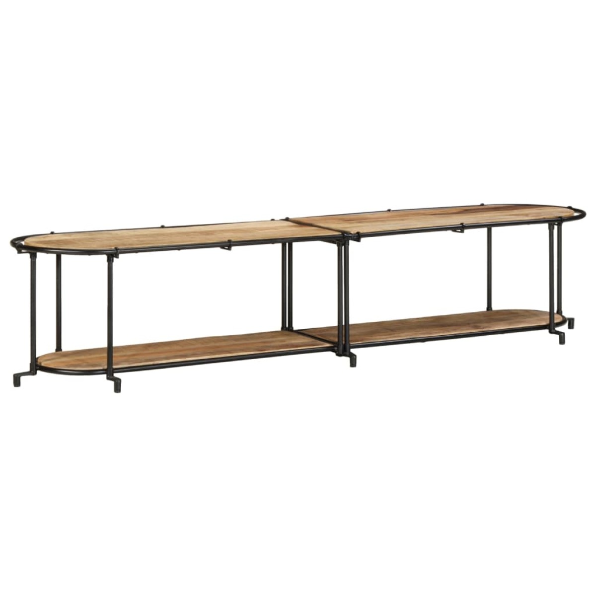 vidaXL Έπιπλο Τηλεόρασης 200x42x40 εκ. Μασίφ Ακατέργ. Ξύλο Μάνγκο