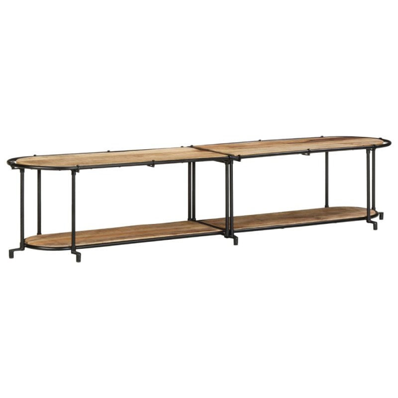 vidaXL Έπιπλο Τηλεόρασης 200x42x40 εκ. Μασίφ Ακατέργ. Ξύλο Μάνγκο