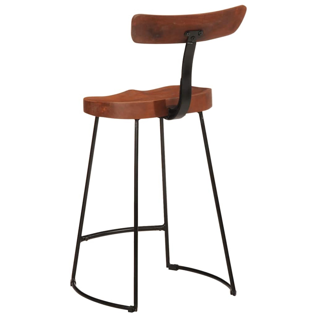 vidaXL Σκαμπό Μπαρ 2 τεμ. 49x43x88 εκ. από Μασίφ Ξύλο Μάνγκο