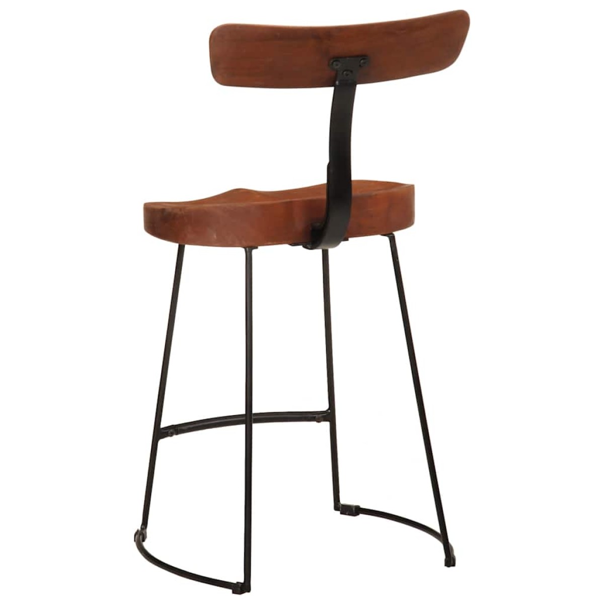 vidaXL Σκαμπό Μπαρ 2 τεμ. 49x43x79 εκ. από Μασίφ Ξύλο Μάνγκο