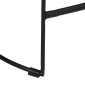vidaXL Σκαμπό Μπαρ 2 τεμ. Μαύρα 46x38x52 εκ. από Μασίφ Ξύλο Μάνγκο