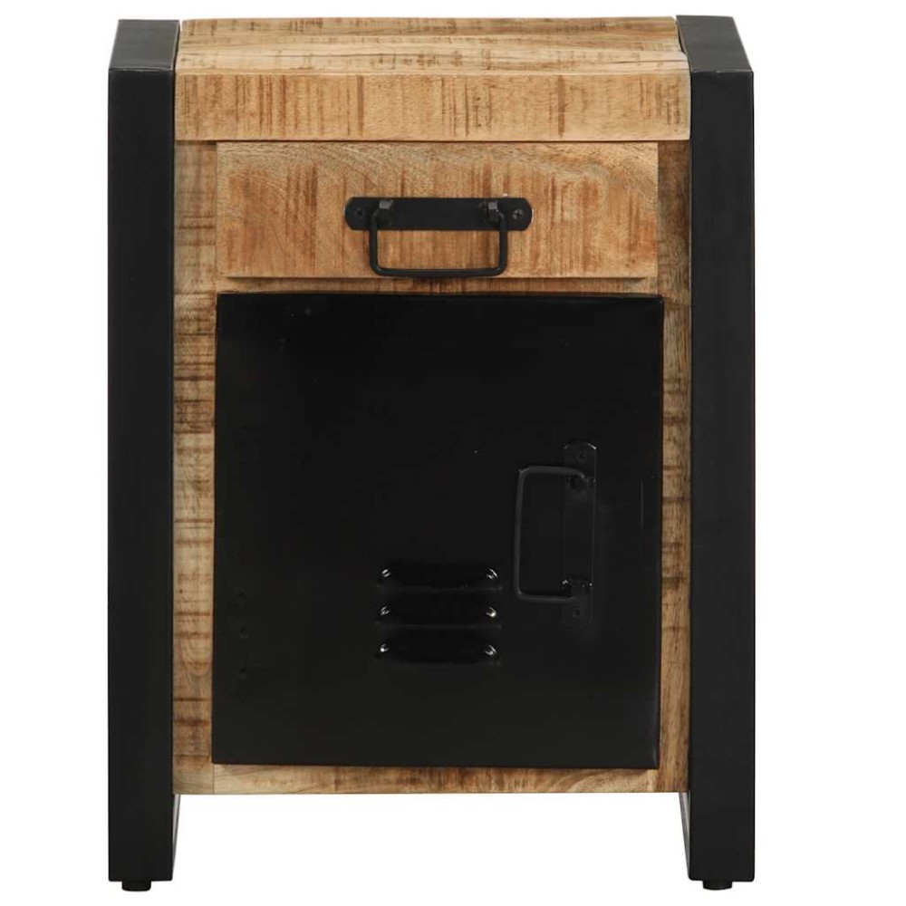 vidaXL Κομοδίνο 40x30x50 cm Στερεό ακατέργαστο ξύλο Μάνγκο