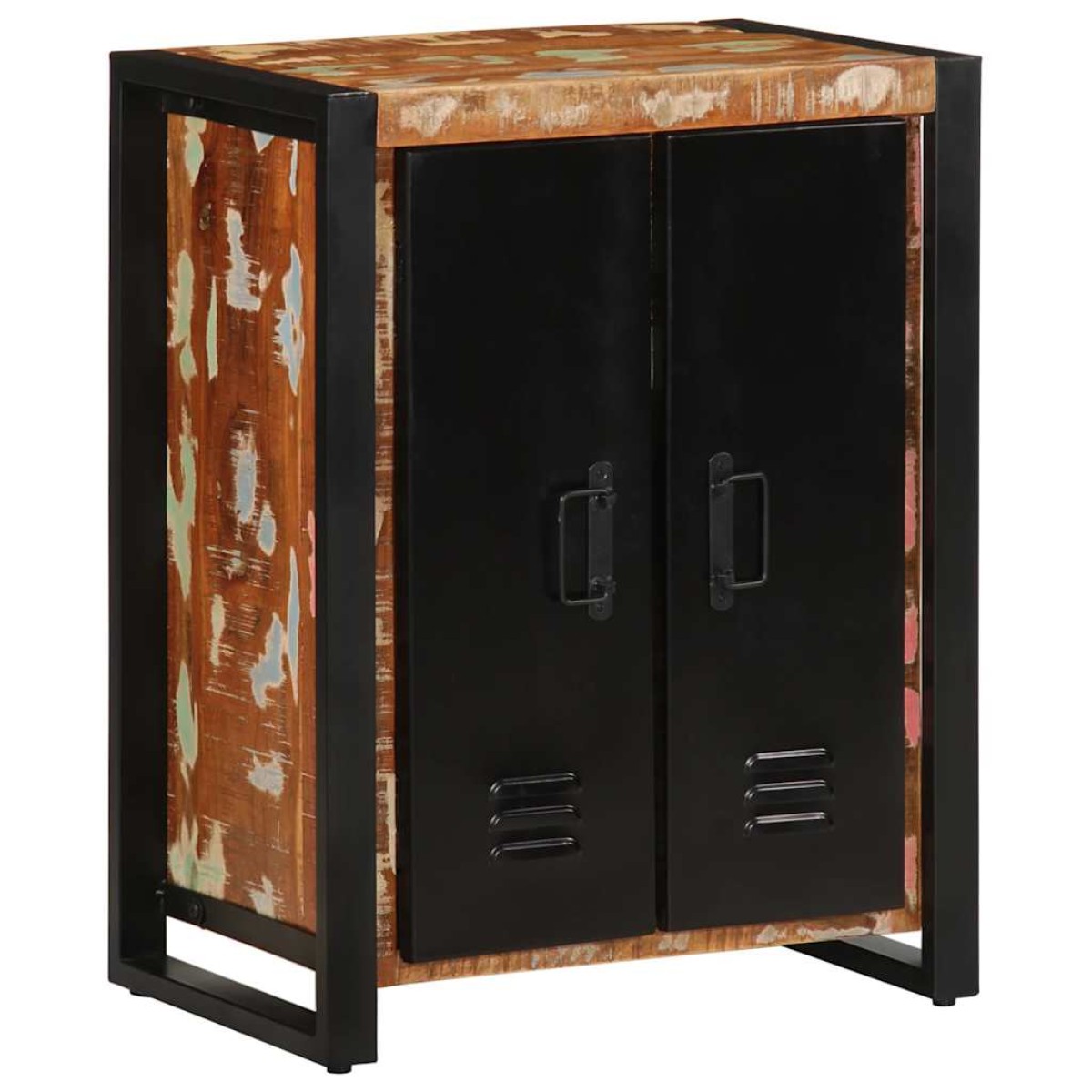 vidaXL Σκευοθήκη Πολύχρωμο 55x35x70 cm Ξύλο μασίφ αναγεννημένο
