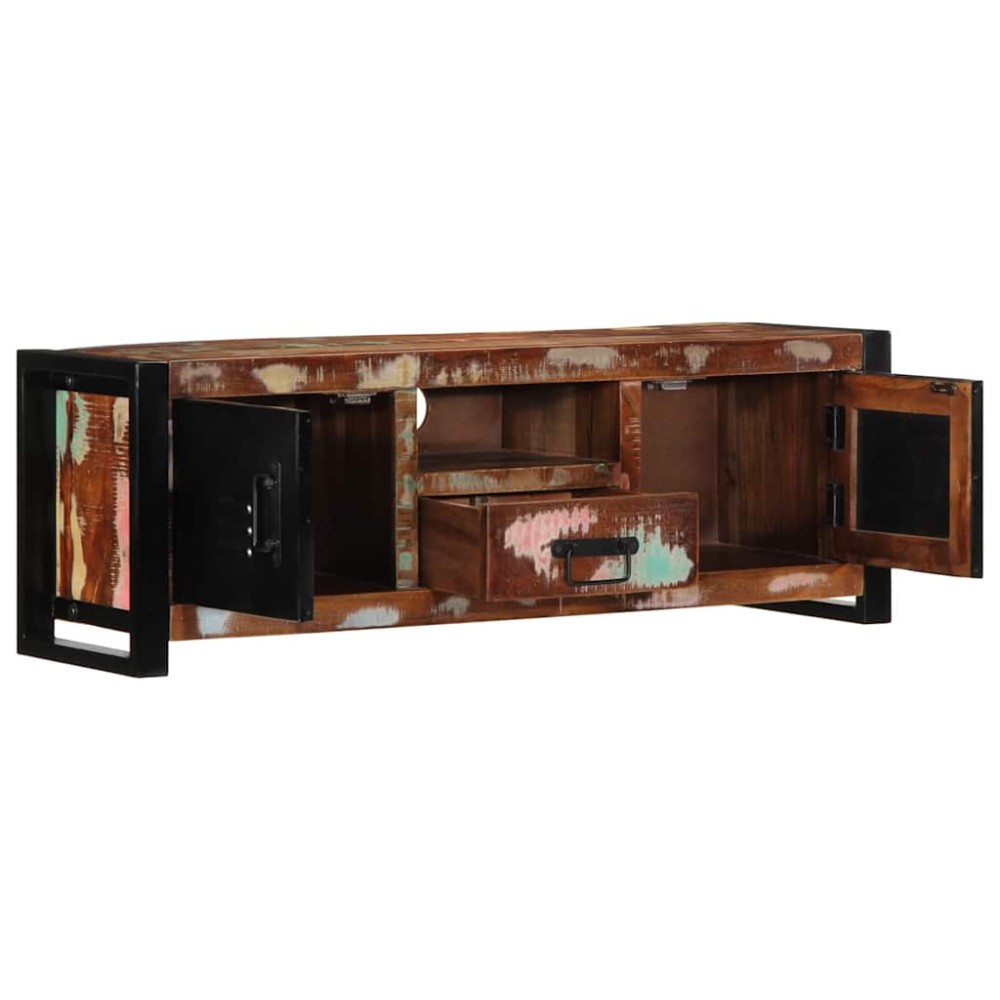 ντουλάπι τηλεόρασης vidaXL 100x30x35 cm από μασίφ ξύλο αναγεννημένο