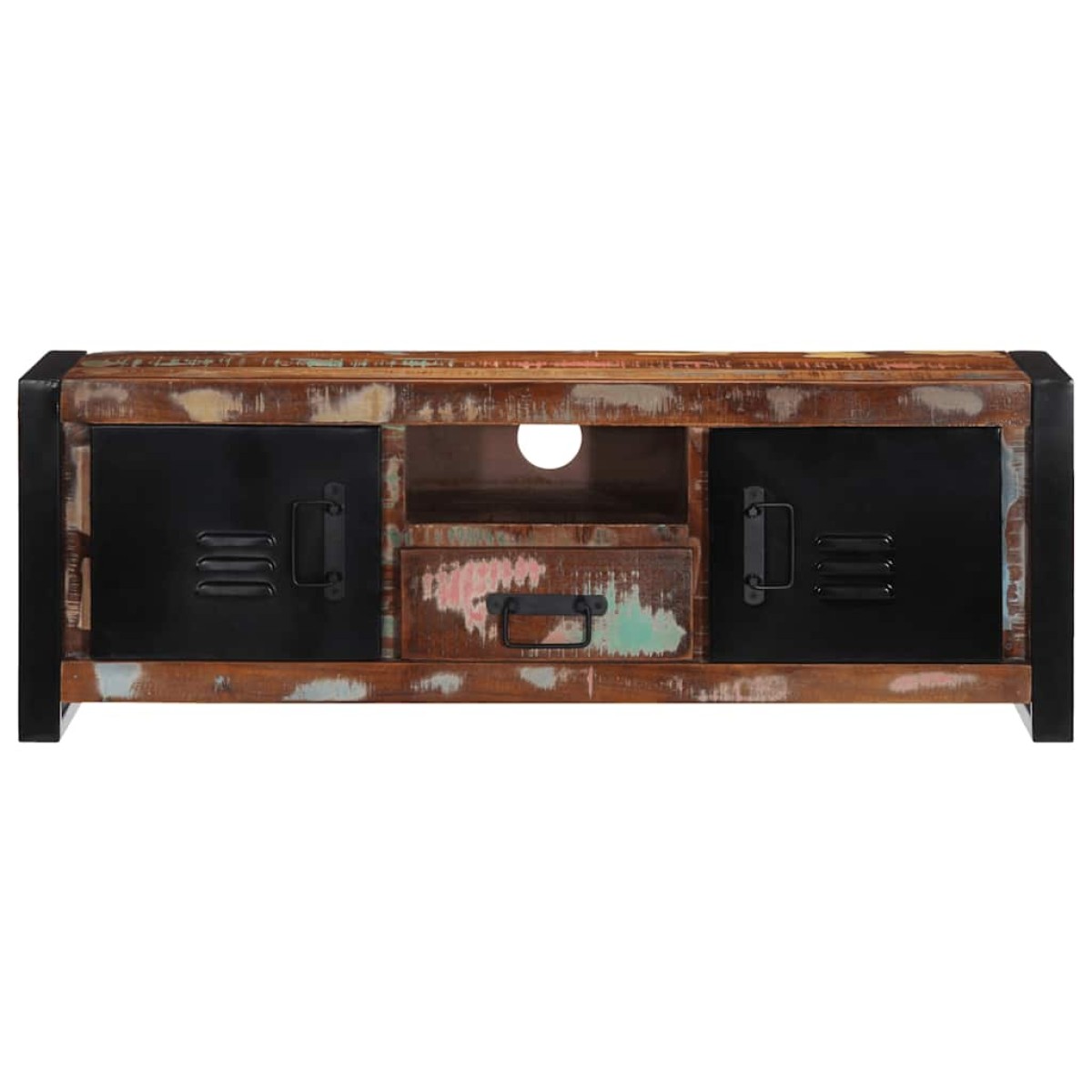ντουλάπι τηλεόρασης vidaXL 100x30x35 cm από μασίφ ξύλο αναγεννημένο