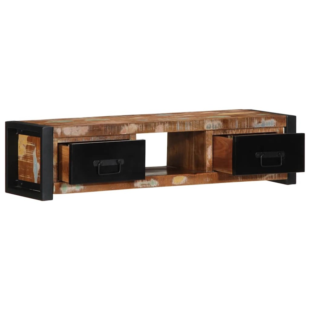 ντουλάπι τηλεόρασης vidaXL 100x30x25 cm από μασίφ ξύλο αναγεννημένο