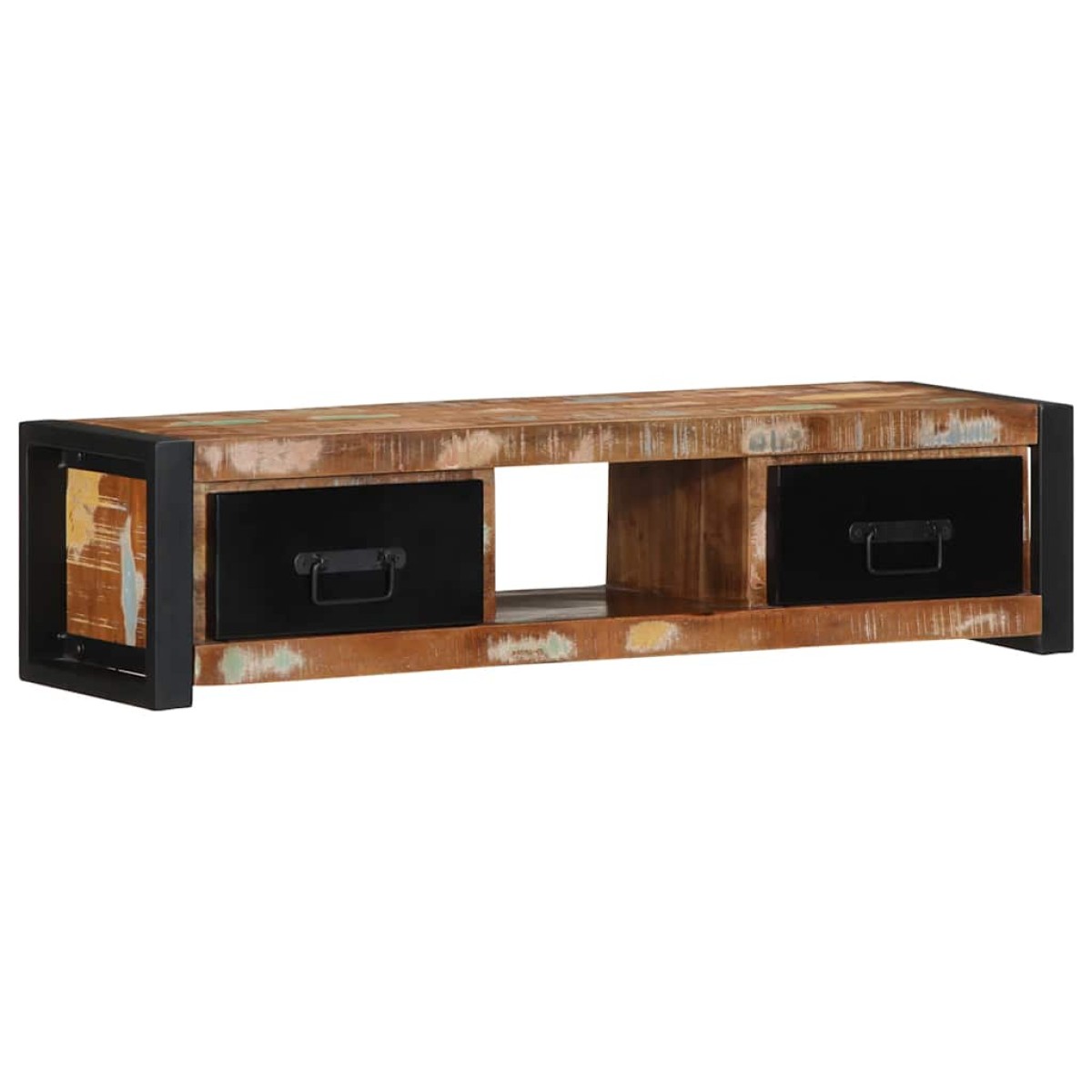 ντουλάπι τηλεόρασης vidaXL 100x30x25 cm από μασίφ ξύλο αναγεννημένο