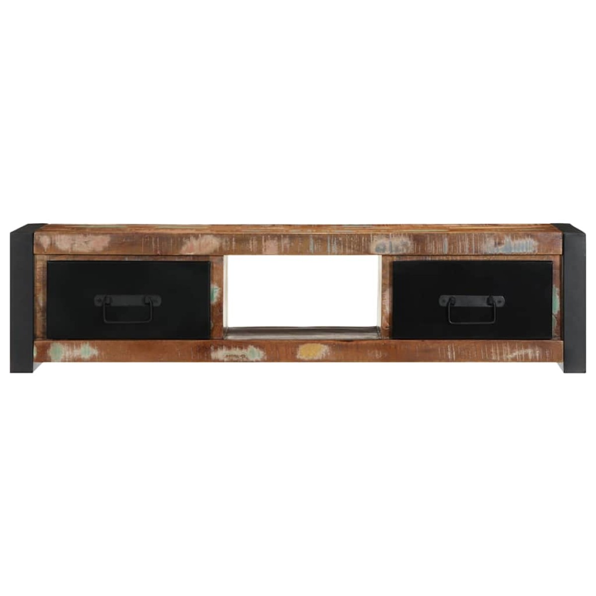 ντουλάπι τηλεόρασης vidaXL 100x30x25 cm από μασίφ ξύλο αναγεννημένο