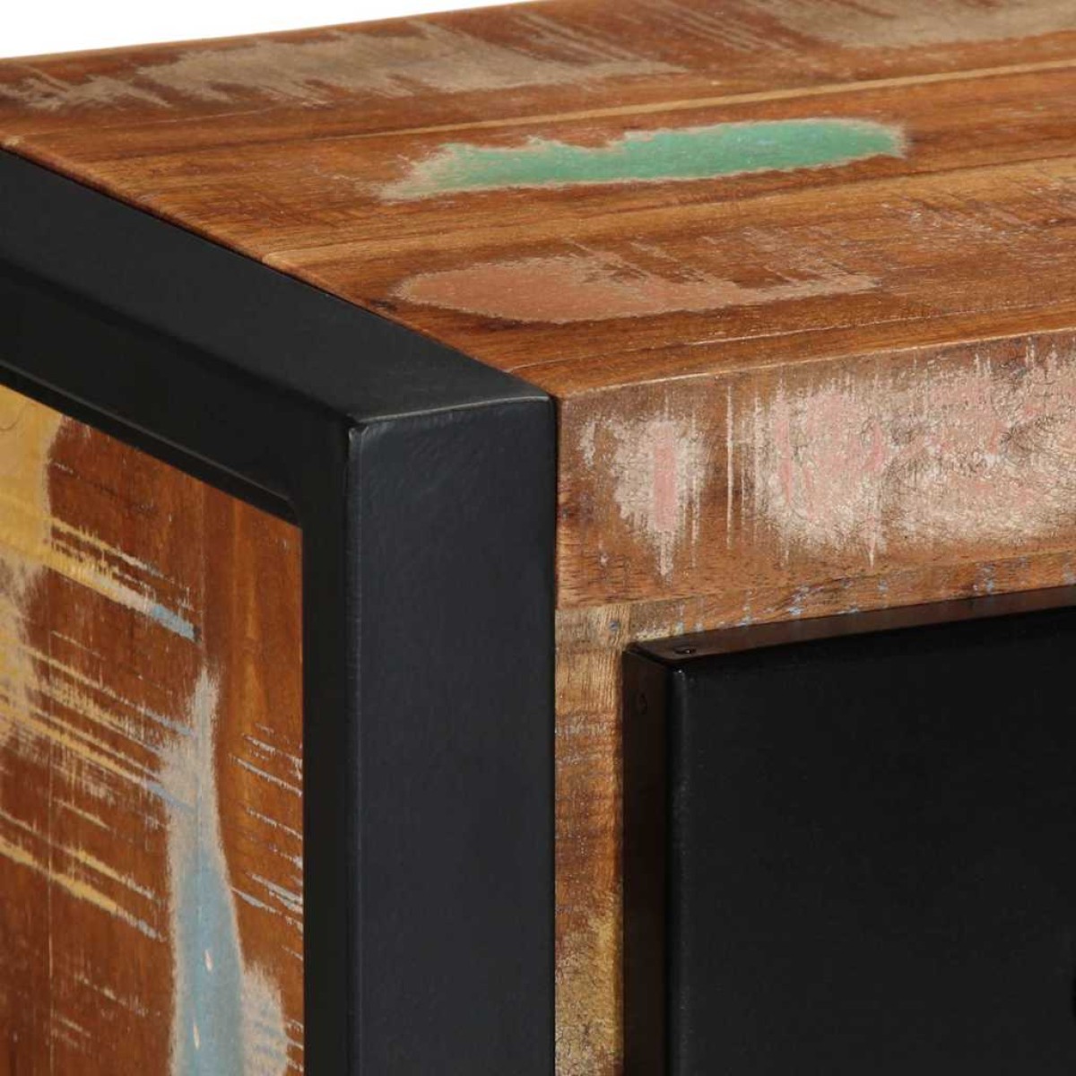 ντουλάπι τηλεόρασης vidaXL 100x30x25 cm από μασίφ ξύλο αναγεννημένο
