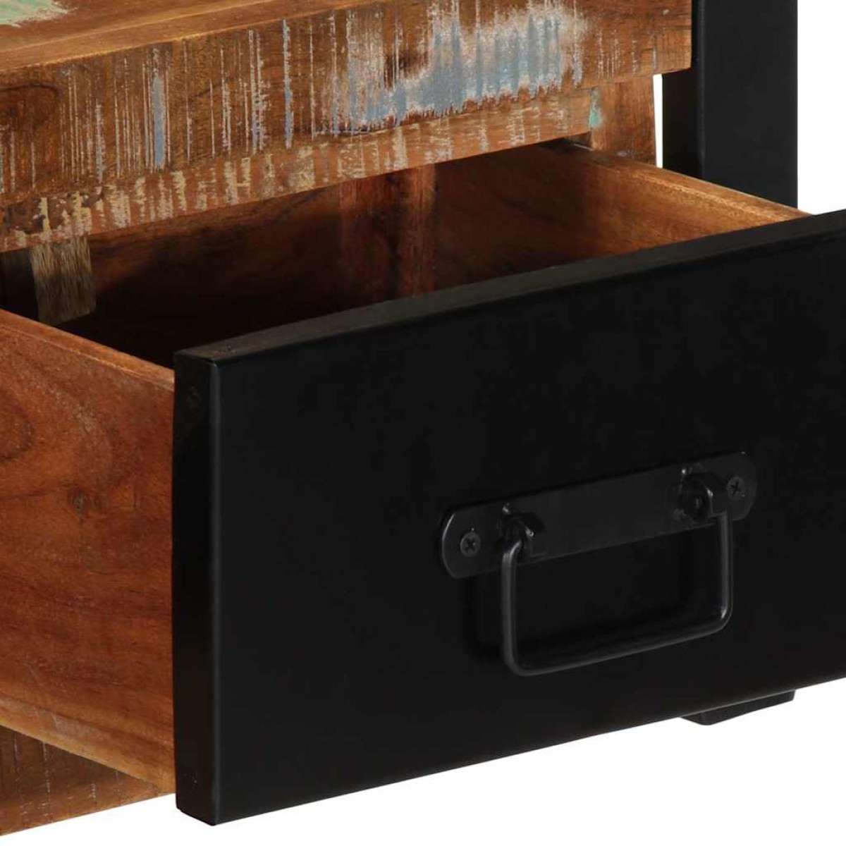 ντουλάπι τηλεόρασης vidaXL 100x30x25 cm από μασίφ ξύλο αναγεννημένο
