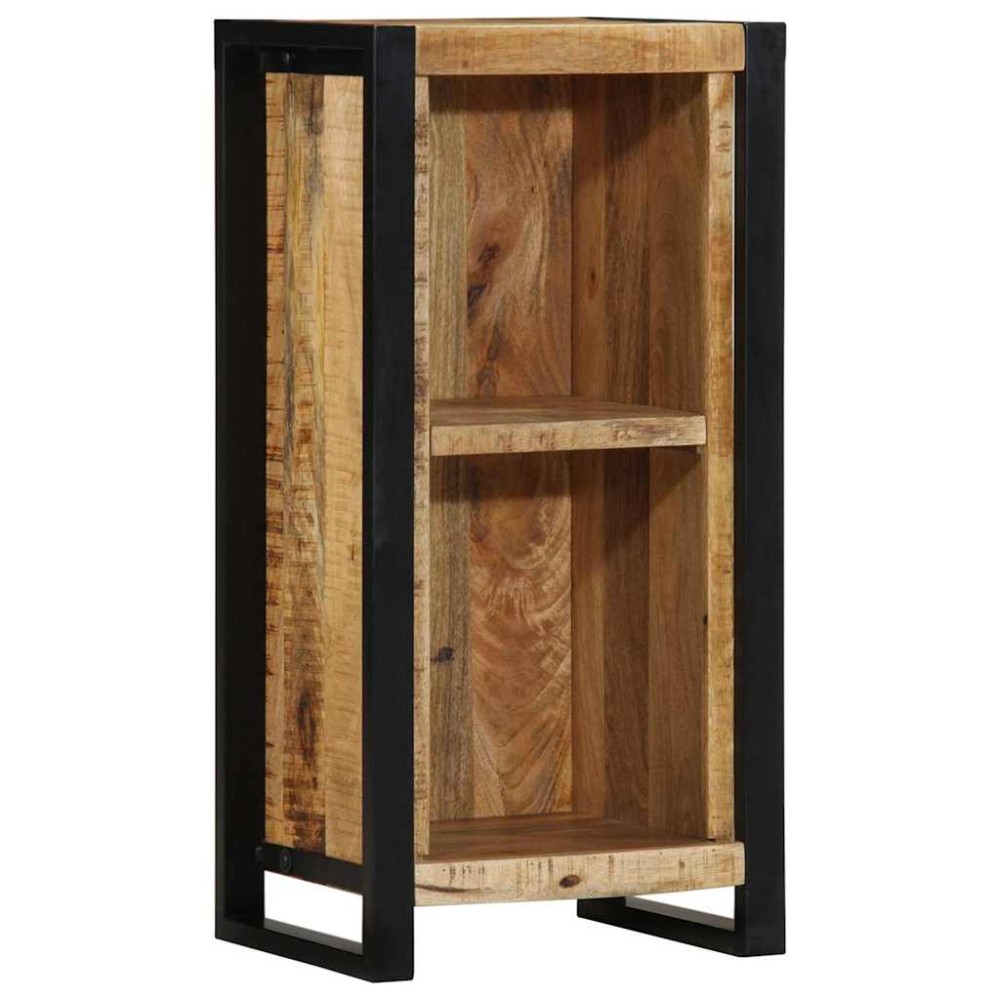 vidaXL Κομοδίνο με ράφι Καφέ 40 x 30 x 80 εκ. Μασίφ ξύλο μάνγκο