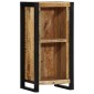 vidaXL Κομοδίνο με ράφι Καφέ 40 x 30 x 80 εκ. Μασίφ ξύλο μάνγκο