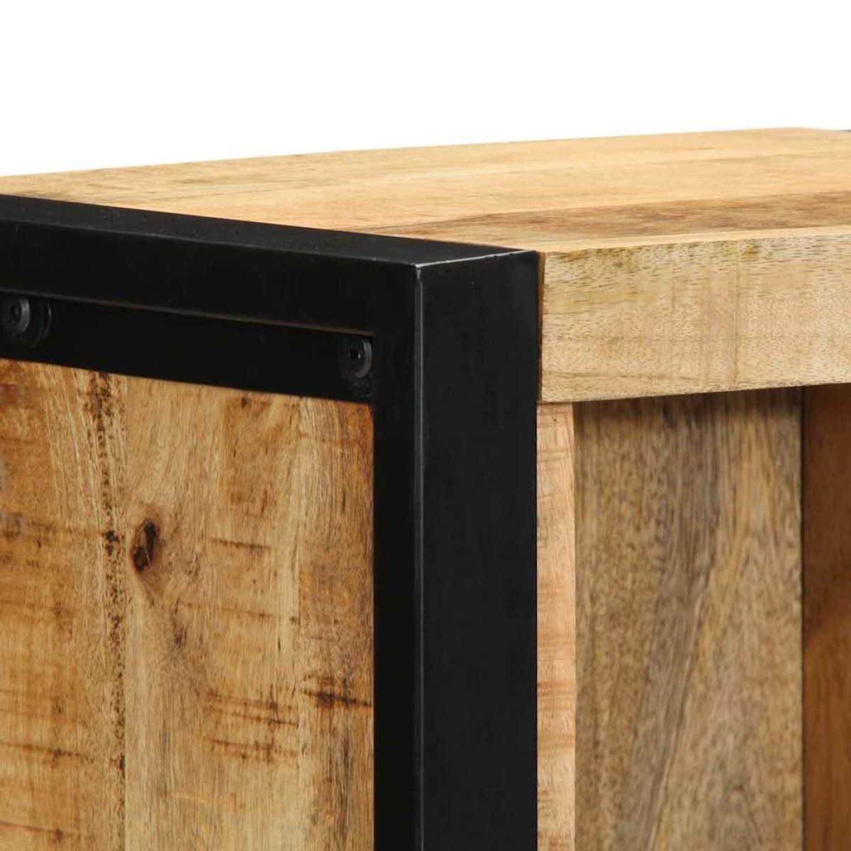 vidaXL Κομοδίνο με ράφι Καφέ 40 x 30 x 80 εκ. Μασίφ ξύλο μάνγκο