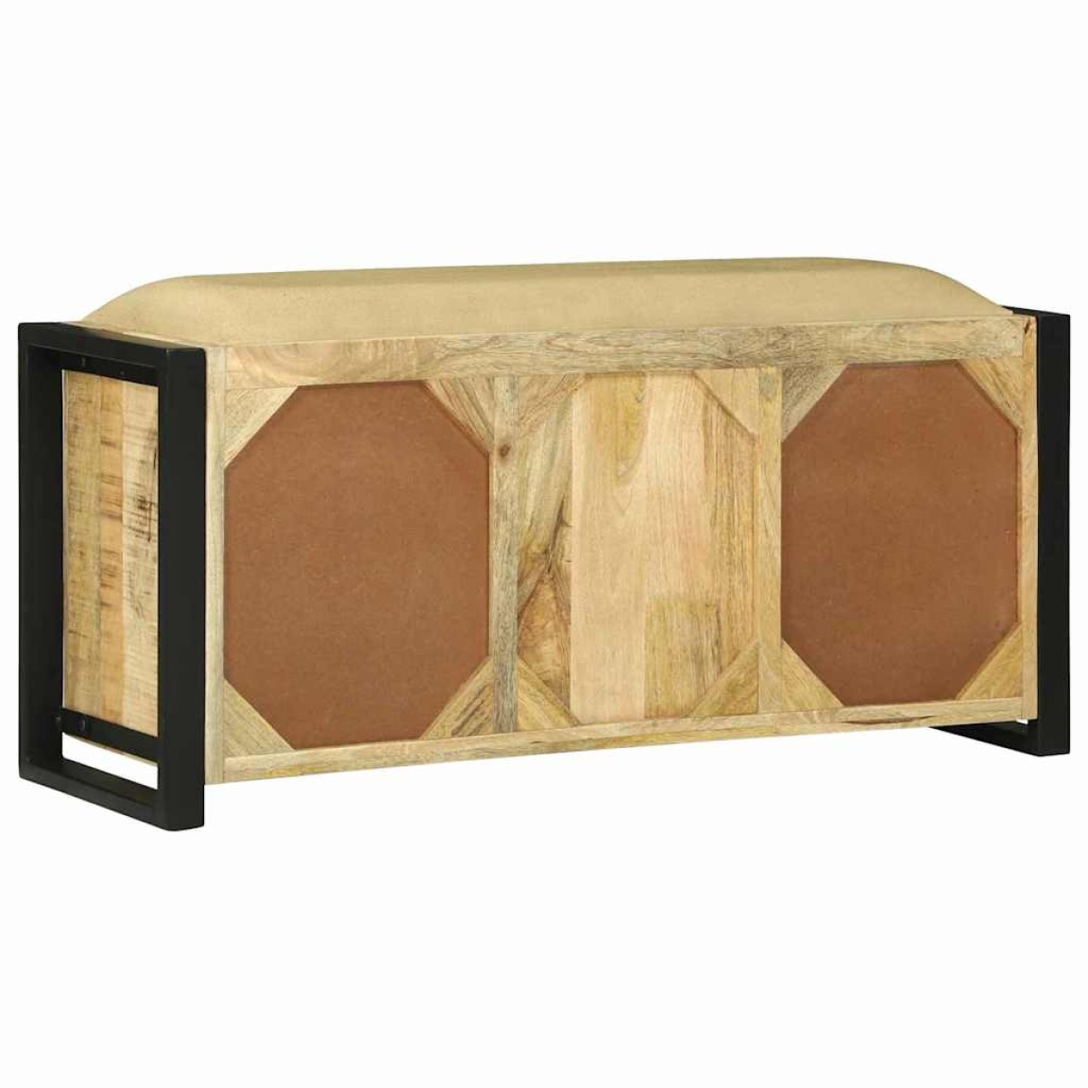vidaXL Ντουλάπα Πάγκου Καφέ 100 x 35 x 50 εκ Μασίφ ξύλο μάνγκο