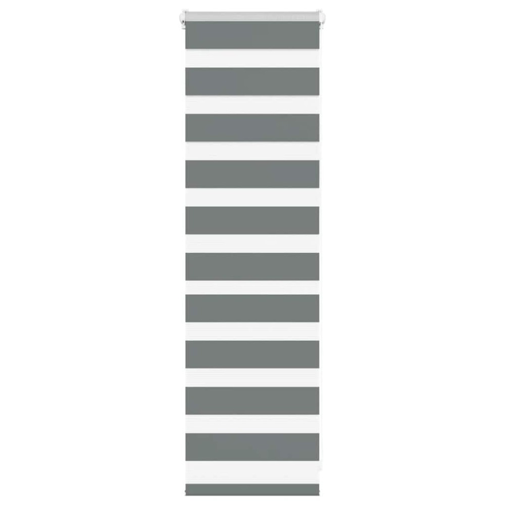 vidaXL Zebra Blind Σκούρο γκρι 40x100 cm Πλάτος υφάσματος 35,9 cm
