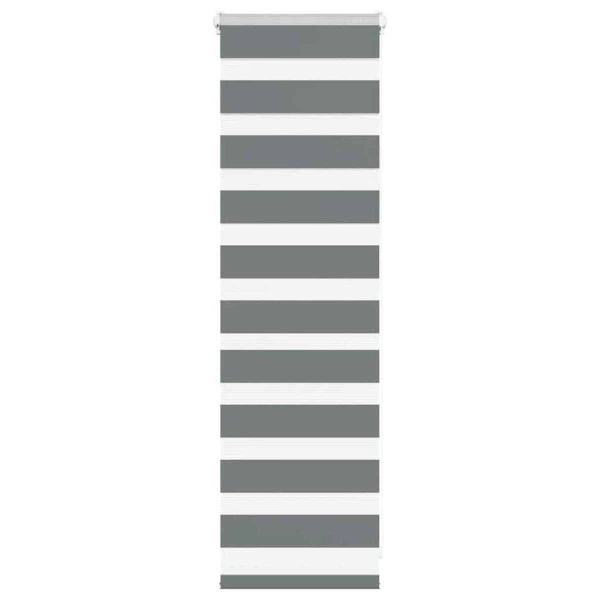 vidaXL Zebra Blind Σκούρο γκρι 40x100 cm Πλάτος υφάσματος 35,9 cm