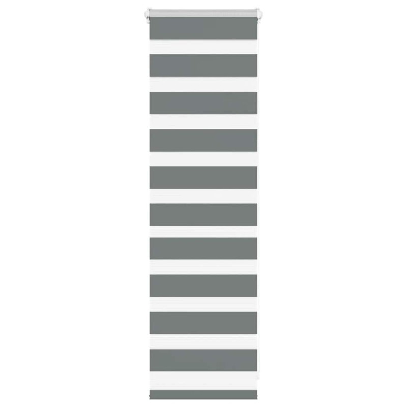 vidaXL Zebra Blind Σκούρο γκρι 40x100 cm Πλάτος υφάσματος 35,9 cm