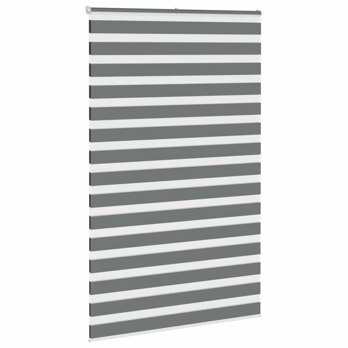vidaXL Στόρι Ζέβρα Σκούρο Γκρι 150x230 εκ. Πλάτος Υφάσματος 145,9 εκ. Πολυεστέρας