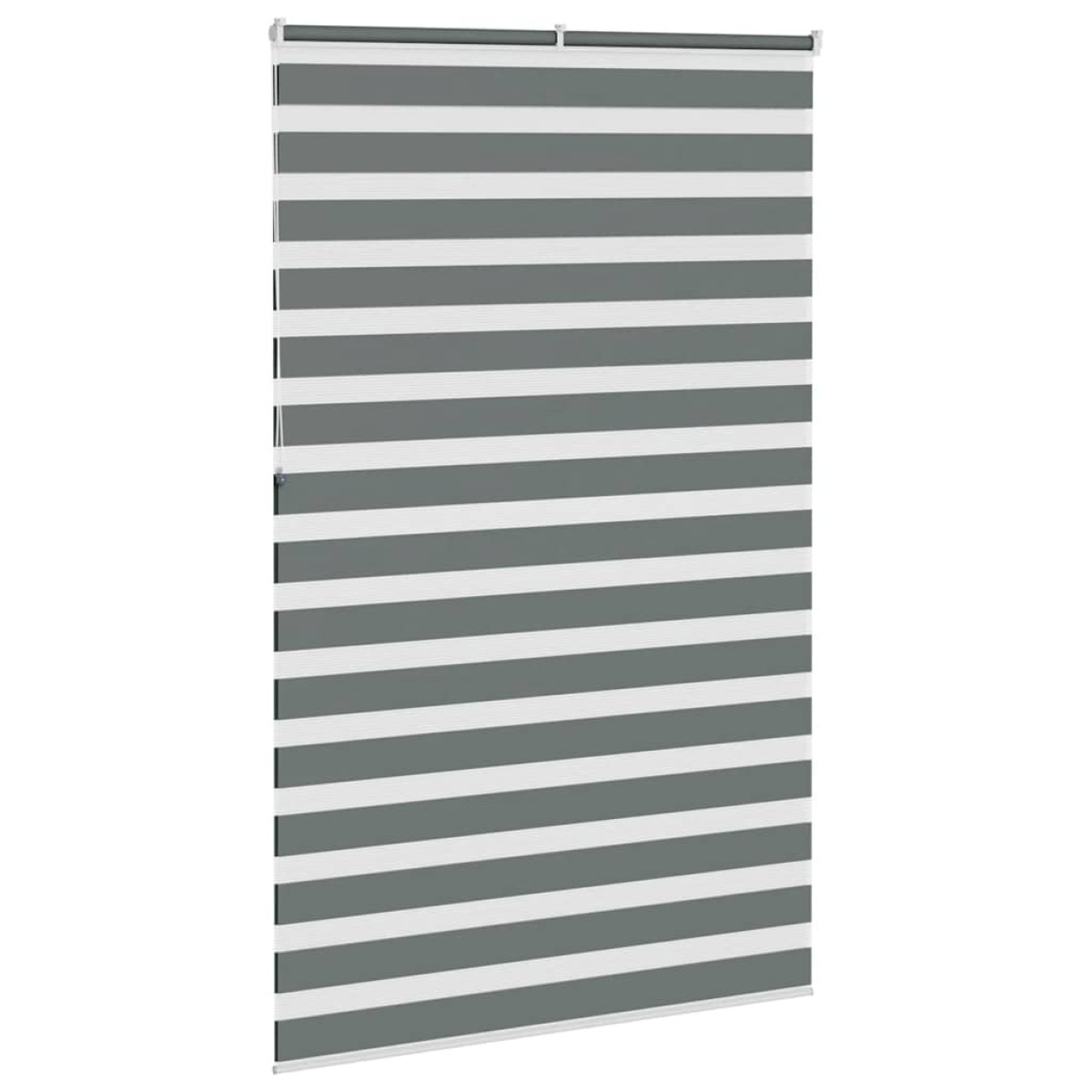 vidaXL Στόρι Ζέβρα Σκούρο Γκρι 150x230 εκ. Πλάτος Υφάσματος 145,9 εκ. Πολυεστέρας