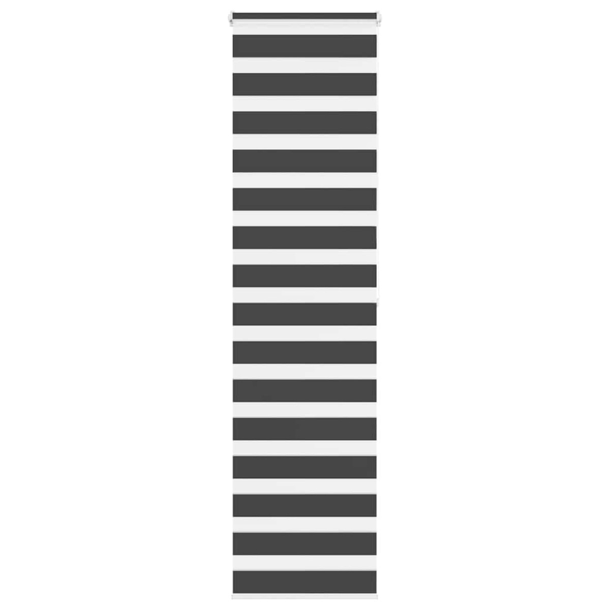 vidaXL Ζέβρα τυφλή Μαύρο Πλάτος υφάσματος 55,9 εκ. Πολυεστέρας