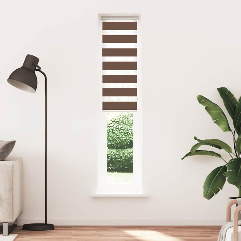 vidaXL Στόρι Ζέβρας Καφέ 40x230 εκ. Πλάτος Υφάσματος 35,9 εκ. Πολυεστέρας