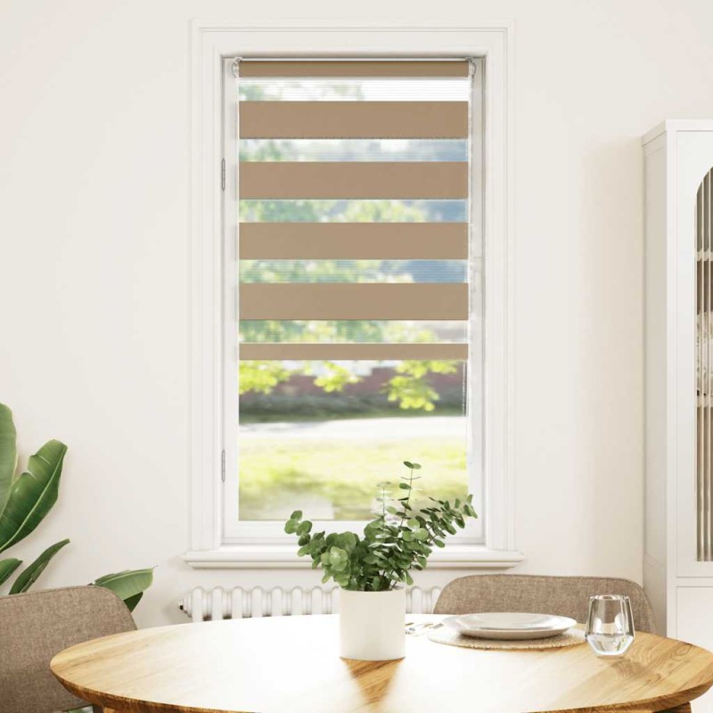 vidaXL Στόρι Ζέβρας Καφέ 55x100 εκ. Πλάτος Υφάσματος 50,9 εκ. Πολυεστέρας