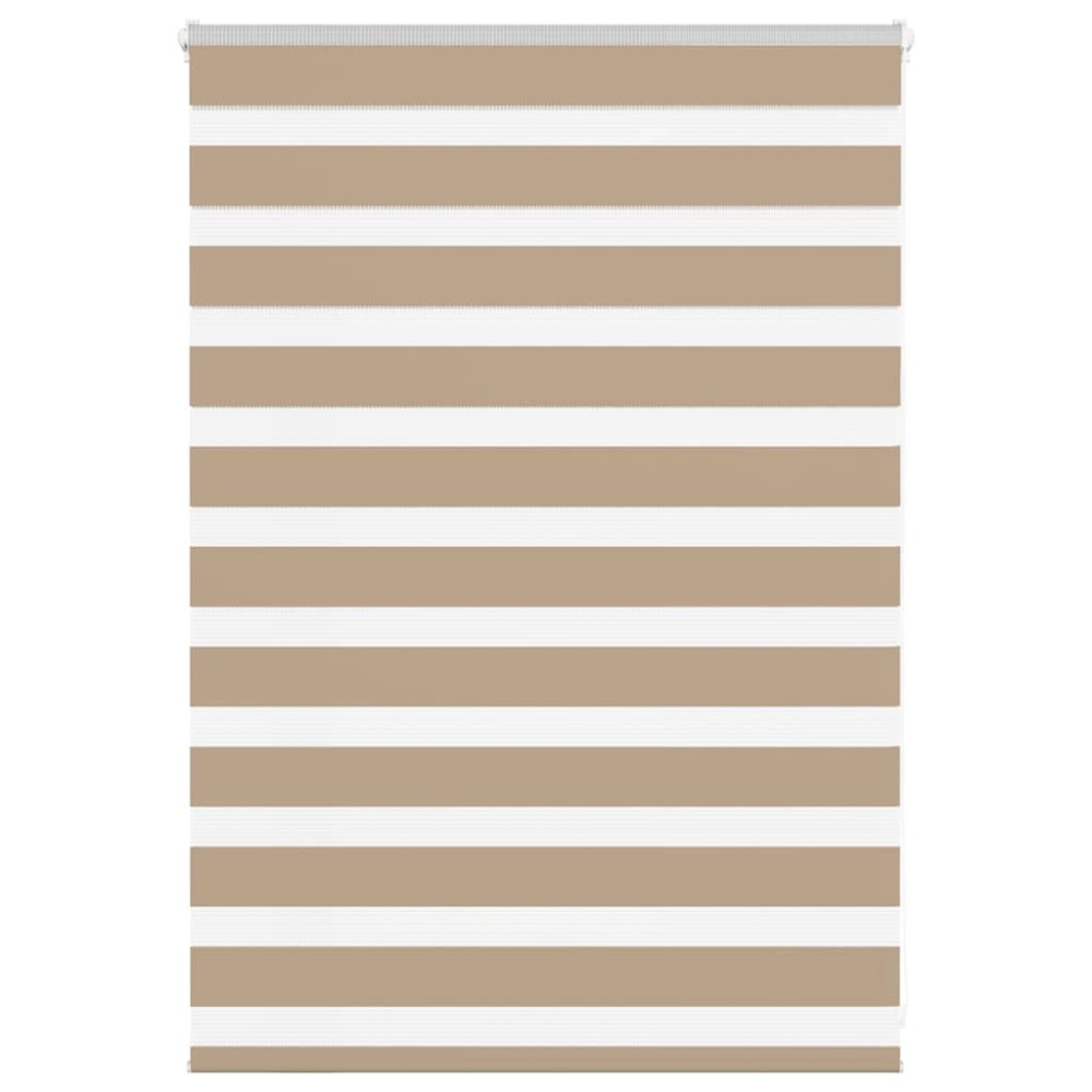 vidaXL Στόρι Zebra Καφέ 110x100 εκ. Πλάτος Υφάσματος 105,9 εκ. Πολυεστέρας