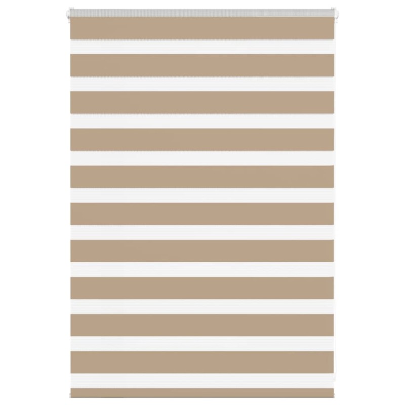 vidaXL Στόρι Zebra Καφέ 110x100 εκ. Πλάτος Υφάσματος 105,9 εκ. Πολυεστέρας