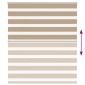 vidaXL Ζέβρα τυφλή 125x150 cm Πλάτος υφάσματος 120,9 εκ. Πολυεστέρας