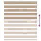 vidaXL Ζέβρα τυφλή 130x150 cm Πλάτος υφάσματος 125,9 εκ. Πολυεστέρας
