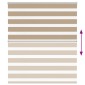 vidaXL Ζέβρα τυφλή 135x150 cm Πλάτος υφάσματος 130,9 εκ. Πολυεστέρας