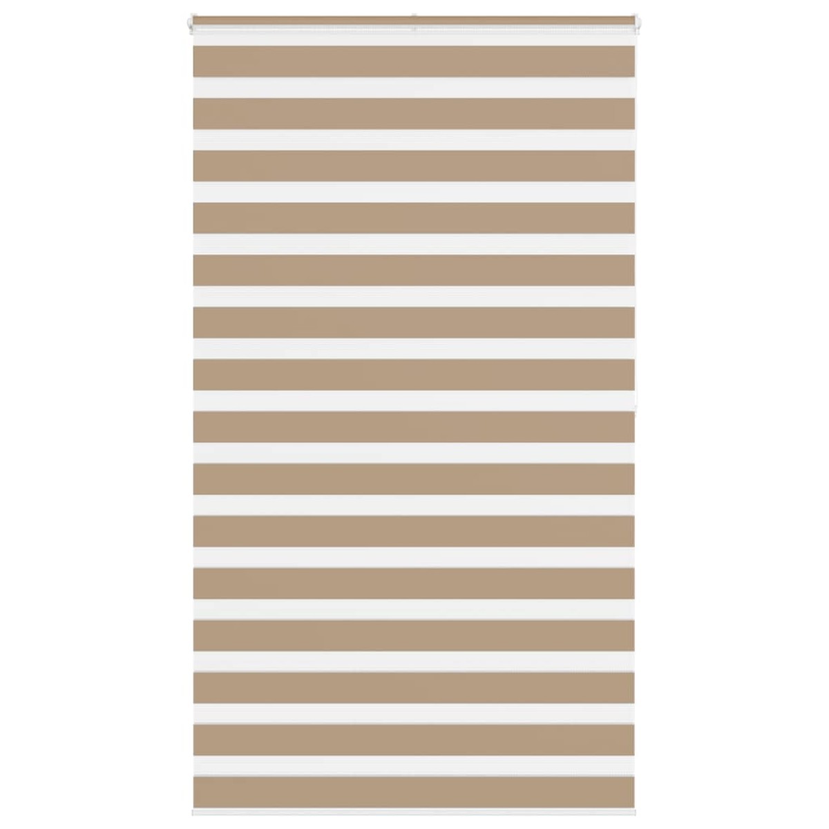 vidaXL Στόρι Ζέβρας Καφέ Άμμου 120x200 εκ. Πλάτος Υφάσματος 115,9 εκ. Πολυεστέρας